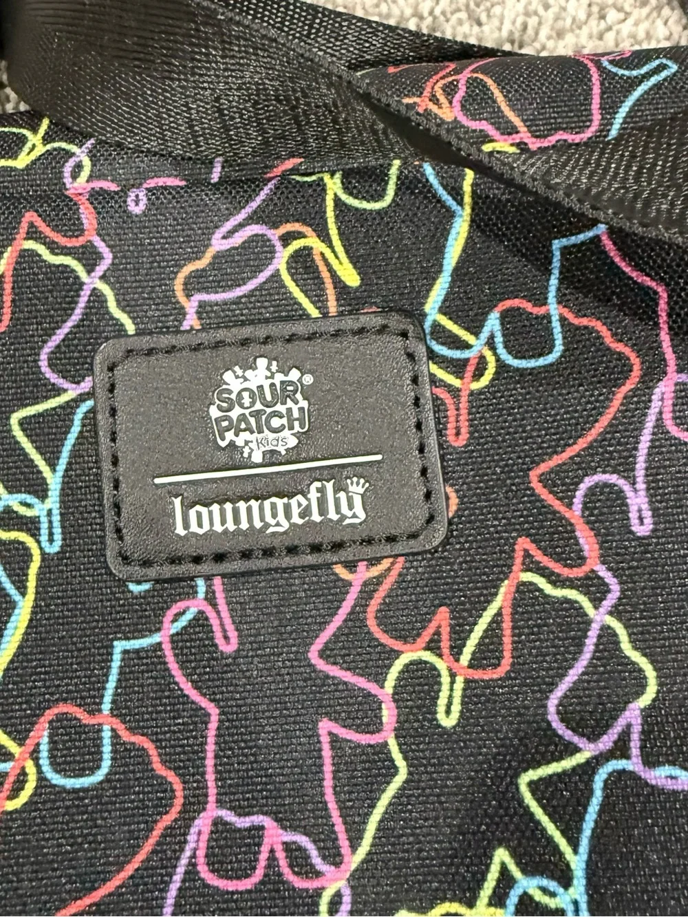 Loungefly/Sour Patch Kids Printed Belt Bag Fanny Pack Adjustable Strap NWOT